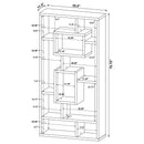 10 Shelf Open Back Bookcase