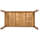 TOPMAX Patio 5pcs Wooden Dining Table Set by HouseOfZazla