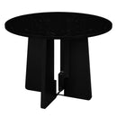 5 Piece Round Dining Table Set, Modern Dining Table And 4 Upholstered Chairs For Dining Room by HouseOfZazla
