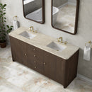 James Martin Gracyn 72" Double Bathroom Vanity, Sable