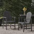 Outdoor Weather Resistant Acacia Wood Adirondack Dining Chairs (Set of 2) by HouseOfZazla