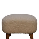 Square Footstool - Cream by HouseOfZazla