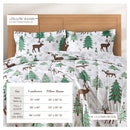 Reversible Christmas Comforter and Sham Set - Holiday / Lodge Odette Collection