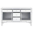 Duchess 5-drawer Mirrored Storage Accent Cabinet Silver