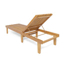 Nadine Stylish Chaise Lounge Chair - Teak by HouseOfZazla