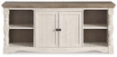 Havalance - Extra Large TV Stand - 2 Doors - Brown / Beige