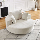 Swivel Chair With Rotating Base For Living Room