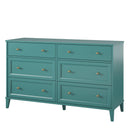 Monticello - 6 Drawer Dresser - Green by HouseOfZazla