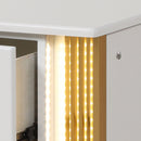 Obsession - 2 Drawer LED Nightstand - White by HouseOfZazla