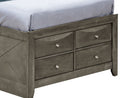 Modern Design Storage Bed With Bookcase Headboard by HouseOfZazla
