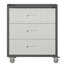 Heavy Duty Metal Storage Cabinet With Wheels 3 Drawer Tool Cabinet For Garage, Office, And Home Organizer Solutions by HouseOfZazla