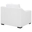 Chelan - Upholstered Sloped Arm Accent Chair - White by HouseOfZazla