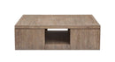 Cypress - Square Cocktail Table With Casters - Spiced Brown