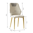 Dining Chairs (Set of 2) - Beige / Gray by Unique Piece Furniture