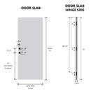 36 x 80 Smooth Fiberglass Entry Door Slab