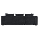 Modern L Shaped Sectional Sofa With Upholstery And Wooden Storage by HouseOfZazla