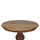 Round Turned Dining Table - Oak by Unique Piece Furniture