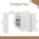 44"-85" Extendable Sofa Bar Table Cabinet Behind Couch Pub Table with LED