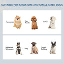 6" Height Small Puppy Dog Feeding Station for Messy Pets, Stainless Steel Elevated Dog Bowls with Modern Wooden Frame, Dog Food Stand Pet Feeding Station, White