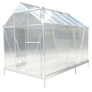 Polycarbonate house, Heavy Duty Outdoor Aluminum Walk-In House Kit With Rain Gutter, Vent And Door For Backyard Garden by HouseOfZazla