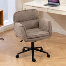 Criss Cross Swivel Desk Chair With Adjustable Armrests & Wheels For Home Office by HouseOfZazla