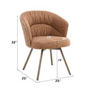 Lidi - Side Chair (Set of 2) - Rust Orange by Unique Piece Furniture
