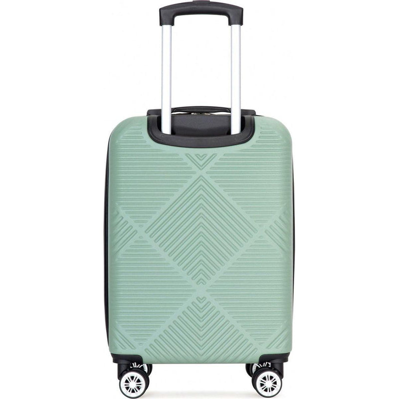 2Piece Luggage Sets ABS Lightweight Suitcase, Spinner Wheels, (20/14) OLIVE GREEN