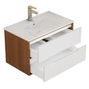 32-Inch Wall-Mounted Bathroom Vanity With Sink Combo