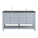 James Martin Breckenridge 60" Double Bathroom Vanity, Serenity Blue