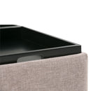 Avalon - Square Coffee Table, Storage Ottoman by HouseOfZazla