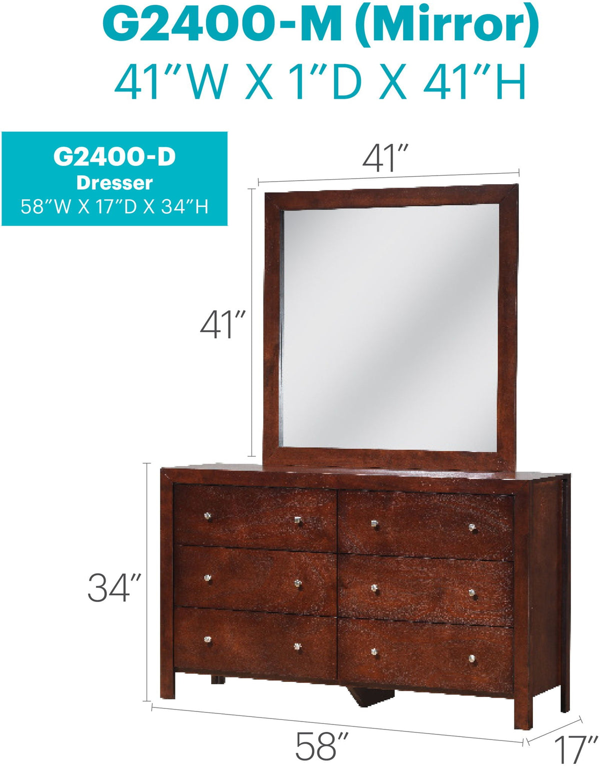 Summit - Dresser - Cherry, photo 6 of 6