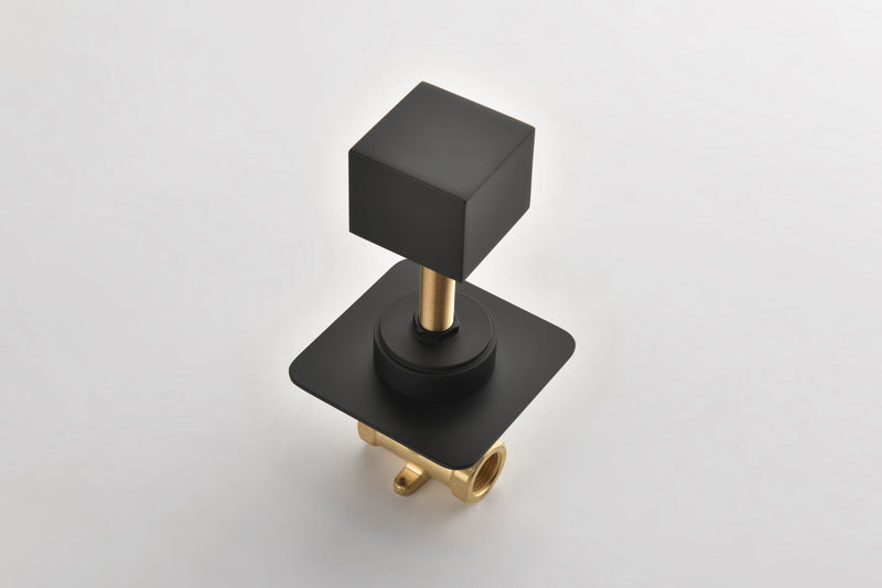 3/4" Cast Metal Volume Control Valve 3-Piece Extra High Flow Master Shower Volume Control Adjustable brass handle valve body, 1 piece each on the left and right