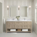 James Martin Breckenridge 72" Double Bathroom Vanity, Whitewashed Oak