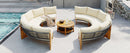6 - Person Outdoor Seating Group with Cushions and A Coffee Table