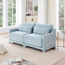 Elegant Sofa With Ergonomic Design And Lumbar Pillows by HouseOfZazla