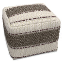 Grady - Handcrafted Square Pouf by HouseOfZazla