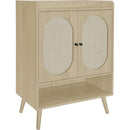 2 Door Shoe Rack, Freestanding Modern Shoe Storage Cabinet, for Entryway