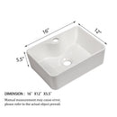 Modern Ceramic Rectangular Vessel Bathroom Sink With Sleek Design by HouseOfZazla