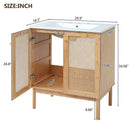 Bathroom Vanity Cabinet With Doors, Soft Close Design by HouseOfZazla
