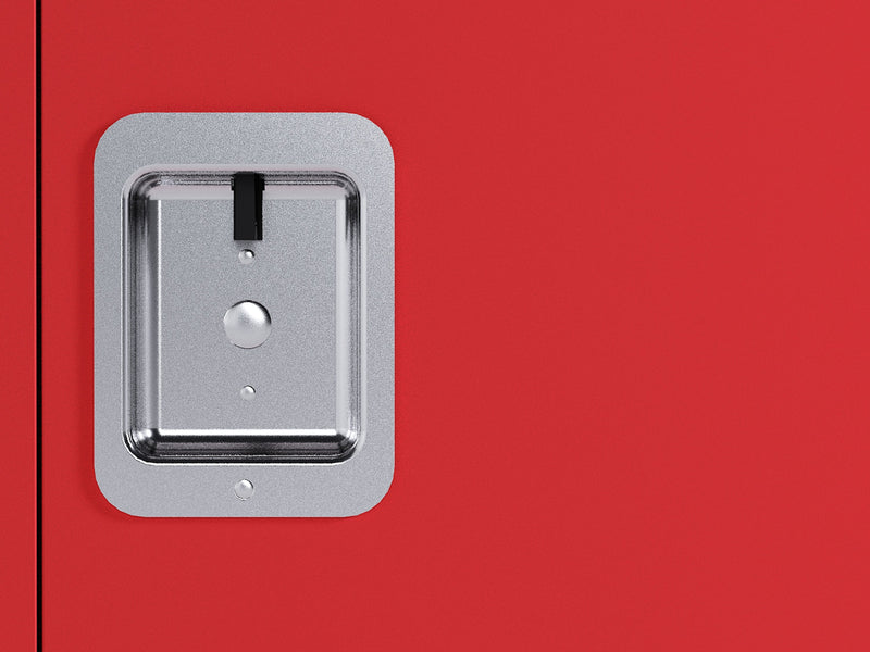 24" H Locker Storage Cabinet, Metal Locker Storage Cabinet with 1 Doors, Small Metal Locker,Lockable Storage Cabinet,for Employees,Office,Kids Locker - Assembly Required (Elegant Red)