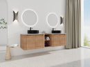 72" Wall-Mounted Bathroom Vanity With Ceramic Art Sink