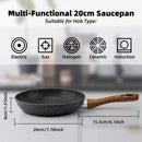 CasaFoyer 8-Inch Non-Stick Egg Frying Pan with Induction Base - Ideal for Steak, Bacon, Hot-Dogs, and Burgers