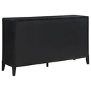 Mason - 8 Drawer Dresser With Fluted Design - Black
