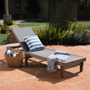Summerland Chaise Lounge Dark Mesh Outdoor Seating - Dark Gray