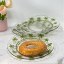 Palm Tree Design 9" Acrylic Dinner Plates (Set of 4) by HouseOfZazla