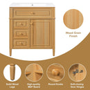 30" Bathroom Vanity with Sink and Wood Vanity Cabinet by HouseOfZazla