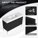 Freestanding Bathroom Vanity With Resin Sink And Storage Cabinet by HouseOfZazla