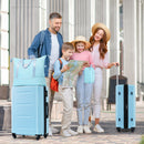 2 Piece Luggage Set With Bags Expanable Spinner Wheels ABS Lightweight Suitcase With Tsa Lock 20" / 24" by HouseOfZazla