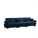 Modern Sofa With Bolstered Armrests And Pillows by HouseOfZazla