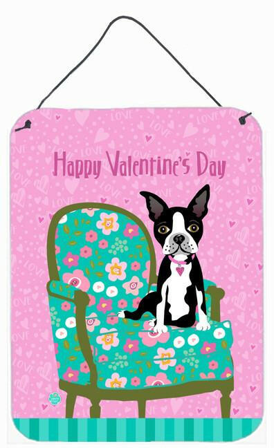 Happy Valentine's Day Boston Terrier Wall or Door Hanging Prints VHA3001DS1216